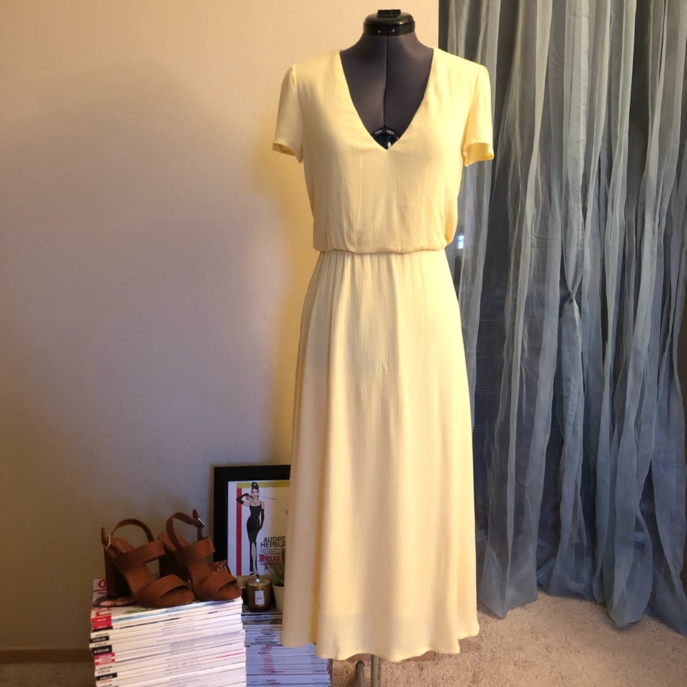 Yellow Midi Dress